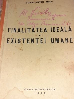 FINALITATEA IDEALA A EXISTENTEI UMANE foto