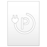 Sablon pentru masini electrice statie de incarcare parcare