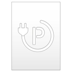 Sablon pentru masini electrice statie de incarcare parcare foto