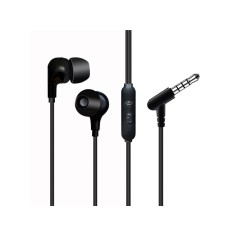 Casti In-Ear cu fir Well, microfon, jack 3.5mm, EP301, negru