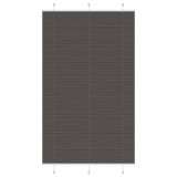 vidaXL Jaluzea plisată negru 115x200 cm Lățime țesătură 114,4 cm