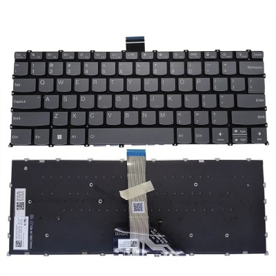Tastatura Laptop, Lenovo, IdeaPad Pro 5 14IMH9 Type 83D2, iluminata, Artic Grey, layout US foto