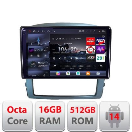 Navigatie Kia Sorento 2006-2009 Android radio gps internet 8 core QLED 2K 16+512 360 Edotec CarStore Technology