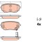 TRW GDB2270 set placute frana,frana disc