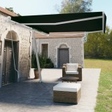 Copertina autonoma retractabila manual, antracit, 450x350 cm GartenMobel Dekor, vidaXL