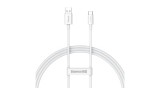 Baseus Superior Series Cablu USB la USB-C 65 W, PD, 1m (alb)