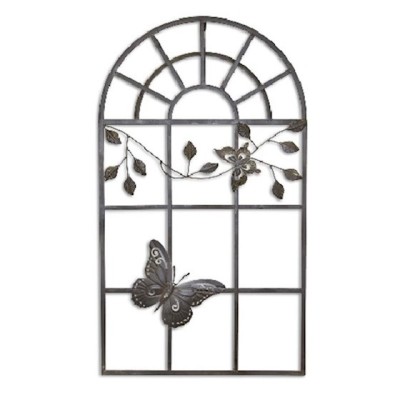 Decoratiune fereastra din metal antik brown TZ-56 foto