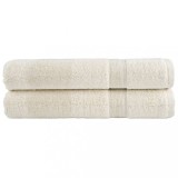 VidaXL Prosoape premium SOLUND 2 buc. crem 100x200 cm 600 gsm