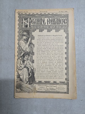 Neamul Rom&amp;acirc;nesc nr. 58/16.05.1908 - Director N. Iorga foto