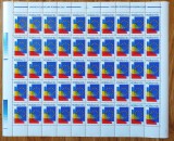 RO 2000 , LP 1501 ,&quot;Uniunea Europeana - Romania 2000 &quot; , coala de 50 ,MNH
