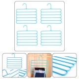 Set Mercaton, 12 Umerase Multifunctionale din Plastic cu 5 pozitii pentru Haine si Accesorii, Anti-derapante, 31 x 31 cm, Roz, M