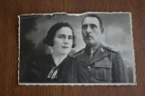 Fotografie tematica militari/ armata romana militar cu sotia Foto Garabet Ungheni