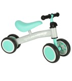 Bicicleta Mini Copii Fara Pedale 4 Roti KIK, Albastru, +1 An, Sarcina Max 30kg, Otel, Plastic, Cauciuc