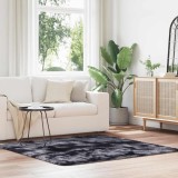 VidaXL Covor shaggy cu pom &icirc;nalt, NAVARRA, gri &icirc;nchis, 160x160 cm