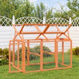 vidaXL Cutie de mișcare maro 141x94x104 cm lemn masiv de pin