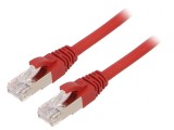 Patch Cord Ethernet Cat.6a S/FTP LSZH Roșu 1m