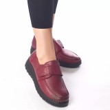 Pantofi casual kayla rosu piele ecologica, 36