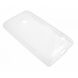 Husa silicon S-line transparenta pentru Nokia Lumia 520 / 525