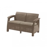 Cumpara ieftin Canapea Corfu, culoare cappuccino, cu pernă nisip