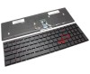 Tastatura Asus Rosu Rog G501JW iluminata layout US fara rama enter mic, Rog G501VW iluminata layout US fara