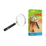 Lupa cu Rama Metal ECADA, 75 mm, Marire 3.5X, Lupe, Lupe cu Rama Metalice, Lupa Metalica, Lupa de Metal, Lupa de Sticla cu Rama de Metal, Lupa cu Fact