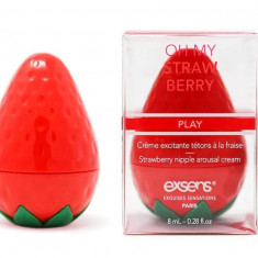 Crema Stimulatoare pentru Sfarcuri Oh My Strawberry, Aroma Capsuni, 8 ml