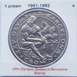 2902 Gibraltar 1 Crown 1991 Olympic Games in Barcelona - Boxing km 71, Europa