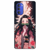 Husa compatibila cu Motorola Moto G51 5G Silicon Gel Tpu Model Demon Slayer Nezuko