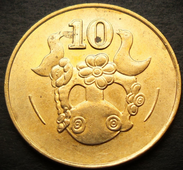 Moneda exotica 10 CENTI - CIPRU, anul 1994 * cod 3771