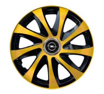Set 4 capace roti Drift extra gold R15 pentru gama auto Opel foto