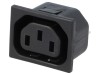 Conector alimentare AC BULGIN C13 Mama 10A 250V Montare Panou Poliamida UL94V-0