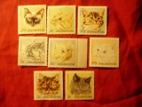 Serie Ungaria 1968 - Fauna - PISICI , 8 valori