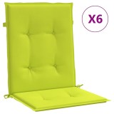 Cumpara ieftin Perne cu spatar mic, 6 buc., verde, 100x50x3 cm, textil oxford