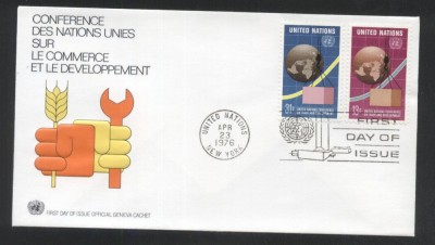 UN New York 1976 UNCTAD Mi.295-296 FDC UN.055 foto