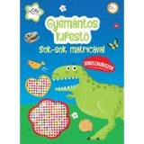 Gy&eacute;m&aacute;ntos kifestő - Dinoszauruszok - Sok-sok matric&aacute;val