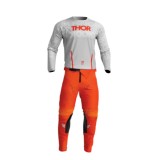 Cumpara ieftin Costum Motocross/Enduro Thor Pulse Mono portocaliu cu gri