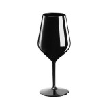 Pahar pentru vin din Tritan negru, reutilizabil, capacitate 470 ml, 1 buc