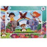 Puzzle Witty Puzzlezz, Jocul elefantilor, 35 piese