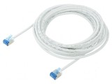 Cablu patch U/FTP 6a 5m 32AWG LSZH alb placare aurit, Goobay