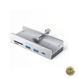 Hub USB-C Orico MH5PC Clamp 2 x USB-A 3.2 - 1 x USB-C - 1 x SD - 1 x microSD Argintiu