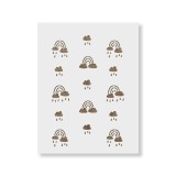 Sablon Perete vopsire, tencuiala 900x600x0.7mm Rainbow Clouds Refolosibil, model MXSP7136