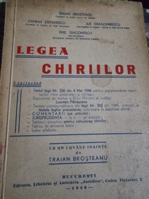 Traian Brosteanu, Damian Stefanescu, Ilie Dragomirescu, Emil Diaconescu - Legea chiriilor foto