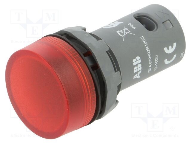 Lumină de control ABB 22mm roșie