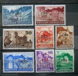 LIECHTENSTEIN 1937 SERIE SUPRATIPAR MH
