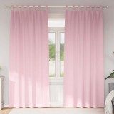 Cumpara ieftin Perdele cu perdele 2 pcs Roz bebeluș 245 x 140 cm Poliester