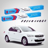 Cumpara ieftin Ștergătoare Citro&euml;n C-Elyss&eacute;e Gen I Sedan 2012-prezent | Set Față Flat Premium &ndash; TeamCar&reg;