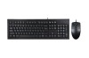 Kit TASTATURA si Mouse A4TECH, &quot;KR-85+OP-620D&quot;, cu fir, 104 taste format standard, mouse 1000dpi, 4/1 butoane, negru, &quot;KR-8520D-USB&quot; (timbru verde 0.8