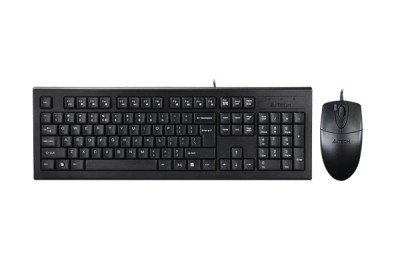 Kit TASTATURA si Mouse A4TECH, &amp;quot;KR-85+OP-620D&amp;quot;, cu fir, 104 taste format standard, mouse 1000dpi, 4/1 butoane, negru, &amp;quot;KR-8520D-USB&amp;quot; (timbru verde 0.8 foto