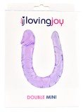 Double Mini Dildo, Loving Joy, Violet, 28 cm