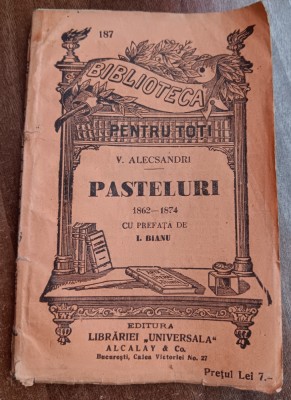 myh 61 4 - Biblioteca pt toti - 187 - Pasteluri - V Alecsandri foto